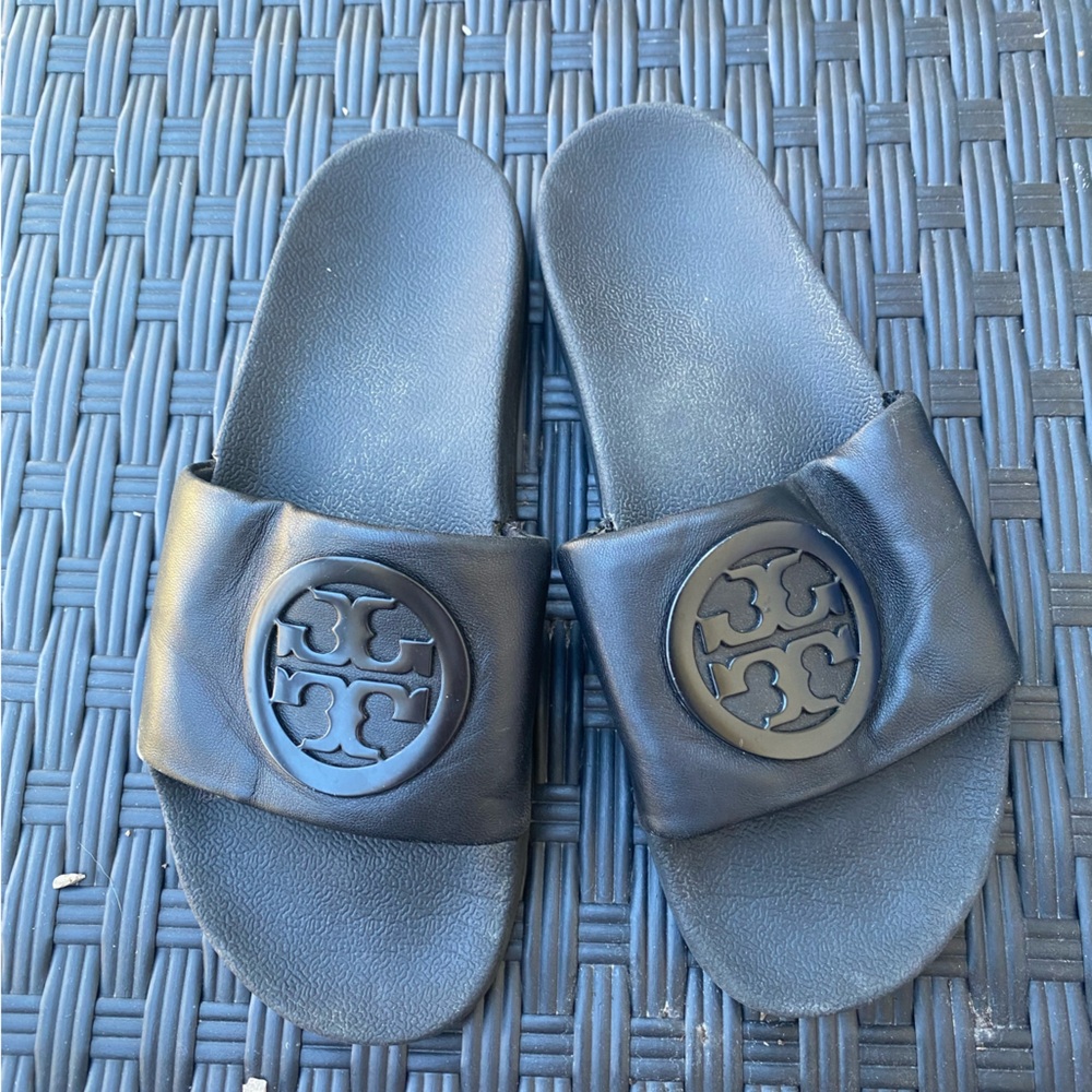 Tory Burch Black Slide Sandals